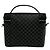Céline CELINE Vintage Macadam Blazon Pattern Handtasche Braun Schwarz - Ansicht 3