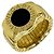 Bulgari Anillo Tubogas Bvlgari Negro Dorado