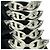 Ring Hermès Anel Faixa Hermes Enchainée PM Prata - vista 3