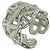 Hermès Hermes Enchainée GM Bandring Silber