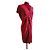 Paule Ka 'Geranium' rotes Kleid aus Triacetat und Polyester