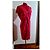Paule Ka 'Geranium' rotes Kleid aus Triacetat und Polyester - Ansicht 13