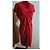 Paule Ka 'Geranium' rotes Kleid aus Triacetat und Polyester - Ansicht 2