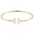 Autre Marque Bracciale con ciondolo T Wire Tiffany & Co. in oro rosa 18K D'oro