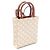 Céline Borsa Celine Mini Vertical Cabas Triomphe Marrone Bianco - vista 2