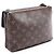 Bolsa de Ombro Louis Vuitton Twice Monogram Noir Marrom Preto - vista 2