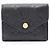 Louis Vuitton Portefeuille Zoe Monogram Empreinte Noir Tri-fold Wallet Nero