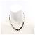 Louis Vuitton Collier Monogram Chain Necklace Negro Plata - vista 4