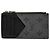 Portacarte e monete Louis Vuitton Monogram Eclipse Reverse Marrone Nero