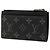 Portacarte e monete Louis Vuitton Monogram Eclipse Reverse Marrone Nero - vista 2