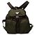 Prada Triangle Logo Plate Vera Backpack Khaki