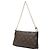Borsa a spalla clutch Louis Vuitton Monogram Pallas Marrone Blu navy - vista 2