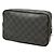 Louis Vuitton Damier Graphite Pochette Kasai Clutch Bag Nero - vista 2