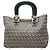 Borsa Fendi Zucchino Beige Blu navy
