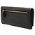 Saffiano Prada Bi-fold Long Wallet mit Dreiecks-Logo-Plakette Schwarz - Ansicht 2