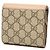 Gucci GG Supreme Bi-fold Wallet Brown Beige - view 2
