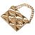 Chanel Coco Mark Matelassé Tasche mit Motif-Brosche Golden