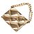 Chanel Coco Mark Matelassé Tasche mit Motif-Brosche Golden - Ansicht 2