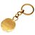 Portachiavi Vintage Chanel Coco Mark Round Plate D'oro - vista 2