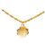 Timeless Chanel Coco Mark Kleeblatt Kettenhalskette Anhänger Golden - Ansicht 2