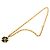 Timeless Chanel Coco Mark Kleeblatt Kettenhalskette Anhänger Golden - Ansicht 4