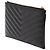 Autre Marque Saint Laurent Black Chevron Grain De Poudre Monogram Bill Pouch Nero - vista 2