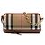 Borsa Satchel Convertibile Derby Abingdon Burberry in Tela House Check Marrone