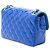 Chanel Blue Medium Quilted Patent Coco Shine Flap Azul - vista 2
