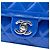 Chanel Blue Medium Quilted Patent Coco Shine Flap Azul - vista 5