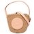 Sac Panier Chloé Beige Mifuko Mini en Raphia avec Médaille Cheval