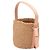 Sac Panier Chloé Beige Mifuko Mini en Raphia avec Médaille Cheval - vue 2