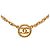 Collana con pendente rotondo Chanel Gold CC placcato oro D'oro - vista 2
