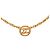 Collana con pendente rotondo Chanel Gold CC placcato oro D'oro - vista 3