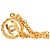 Collana con pendente rotondo Chanel Gold CC placcato oro D'oro - vista 4