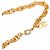 Collana con pendente rotondo Chanel Gold CC placcato oro D'oro - vista 5