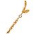 Collana con pendente rotondo Chanel Gold CC placcato oro D'oro - vista 6