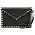 Clutch da polso a busta Rockstud Valentino in vitello nero
