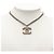 Collana con pendente Chanel Silver CC in ottone a doppia catena Argento - vista 6
