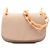 Prada Schultertasche aus beigem Canvas mit Resinkette