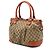 Borsa Satchel Gucci Sukey in tela GG beige - vista 2