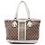 Borsa Tote Gucci Beige Small GG Canvas Web Libeccio Sunset