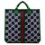 Gucci GG Nylon Web Tote für Kinder in Blau Marineblau
