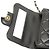 Chanel Schwarze CC gesteppte Lammleder Top Handle Flap Clutch mit Kette - Ansicht 6