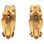 Orecchini a cerchio a clip Chanel Gold CC placcati in oro D'oro - vista 2