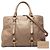 Borsa Satchel Miu Miu Beige Vitello Shine - vista 7