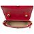 Bolsa Satchel Aby Lock Chloé em couro com relevo de crocodilo vermelho - vista 4