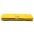 Clutch de corrente Fendi em Nappa com logo em relevo amarelo - vista 3