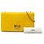 Clutch de corrente Fendi em Nappa com logo em relevo amarelo - vista 8