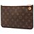 Louis Vuitton Brown Monogram Neverfull MM Täschchen Braun - Ansicht 2