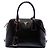 Borsa Promenade Prada in pelle Saffiano Vernice nera, piccola Nero